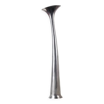 Large aluminum soliflore, 1970s / height 95 cm