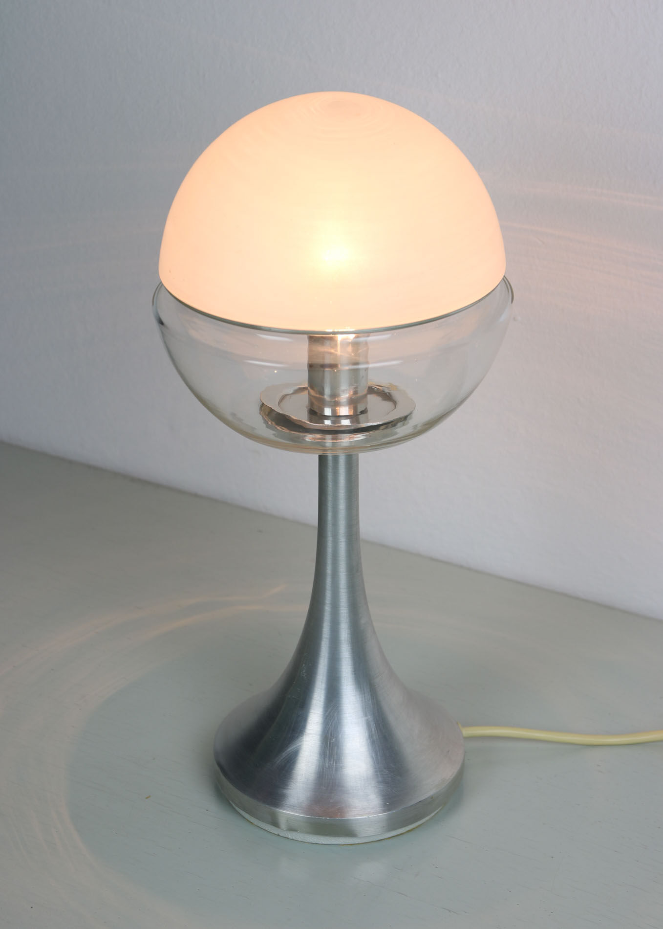 Space age german mushroom table lamp from Doria Leuchten, 1970s
