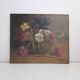 Floral oil painting on panel 1920