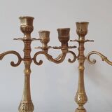 2 brass candlesticks