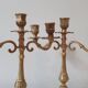 2 brass candlesticks