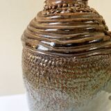 Vase en grès vernissé et monogrammé
