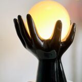 Phoenix Pottery Hand Lamp Black