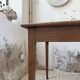 Table de ferme chêne pieds fuseaux 1950