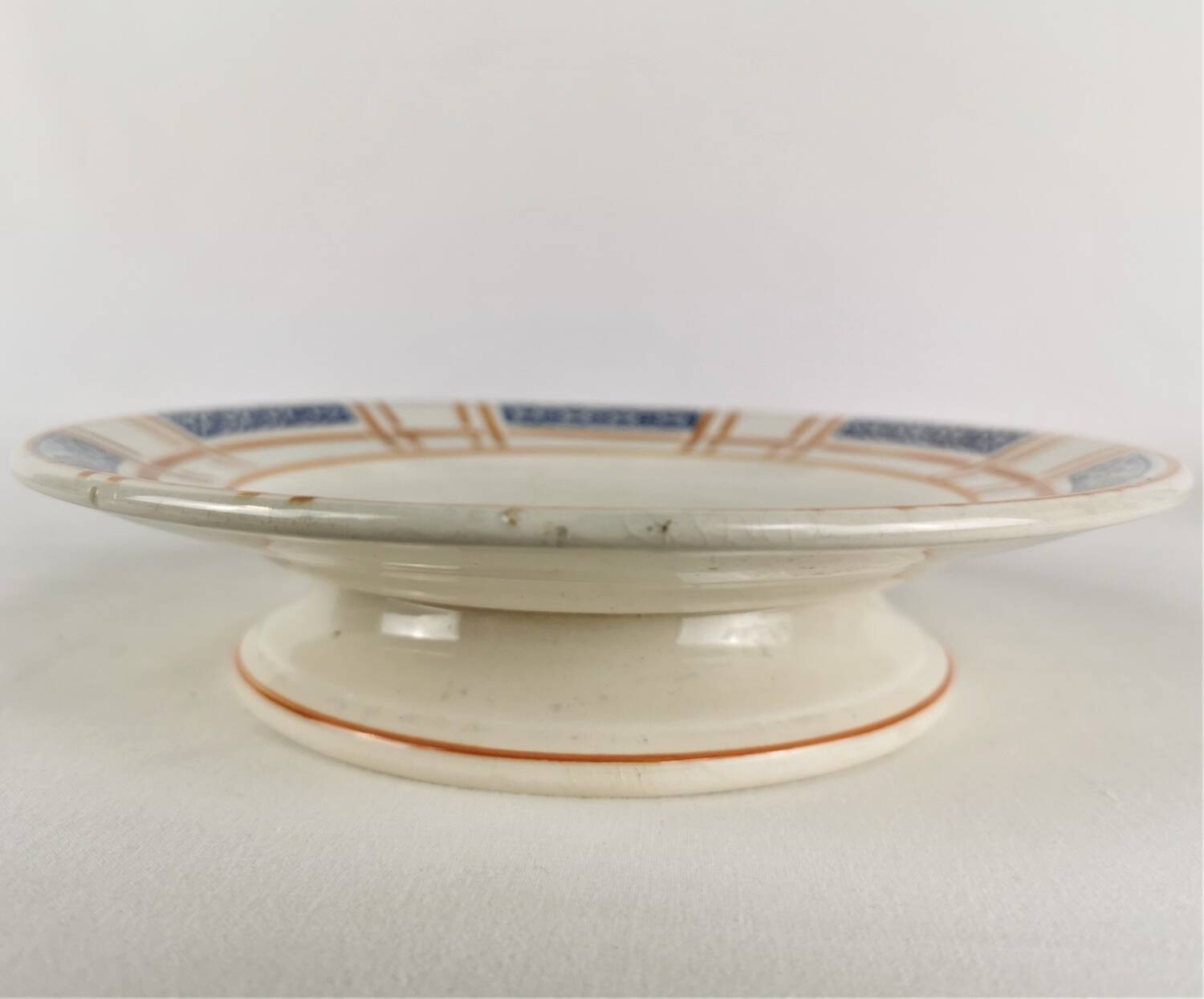 3 plats de service Longwy Carmen jaune