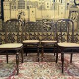 Set of 4 caned chairs by Jacob & Josef Kohn