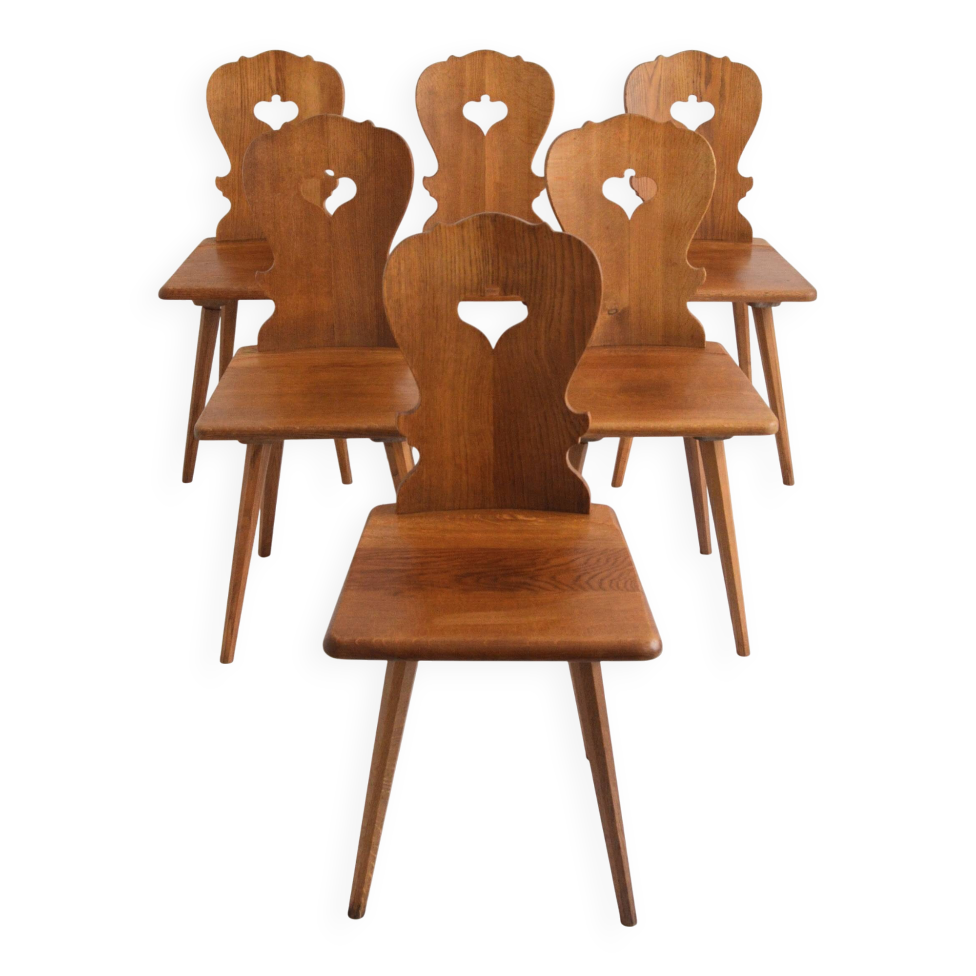 6 Swedish Brutalist chairs, 1960