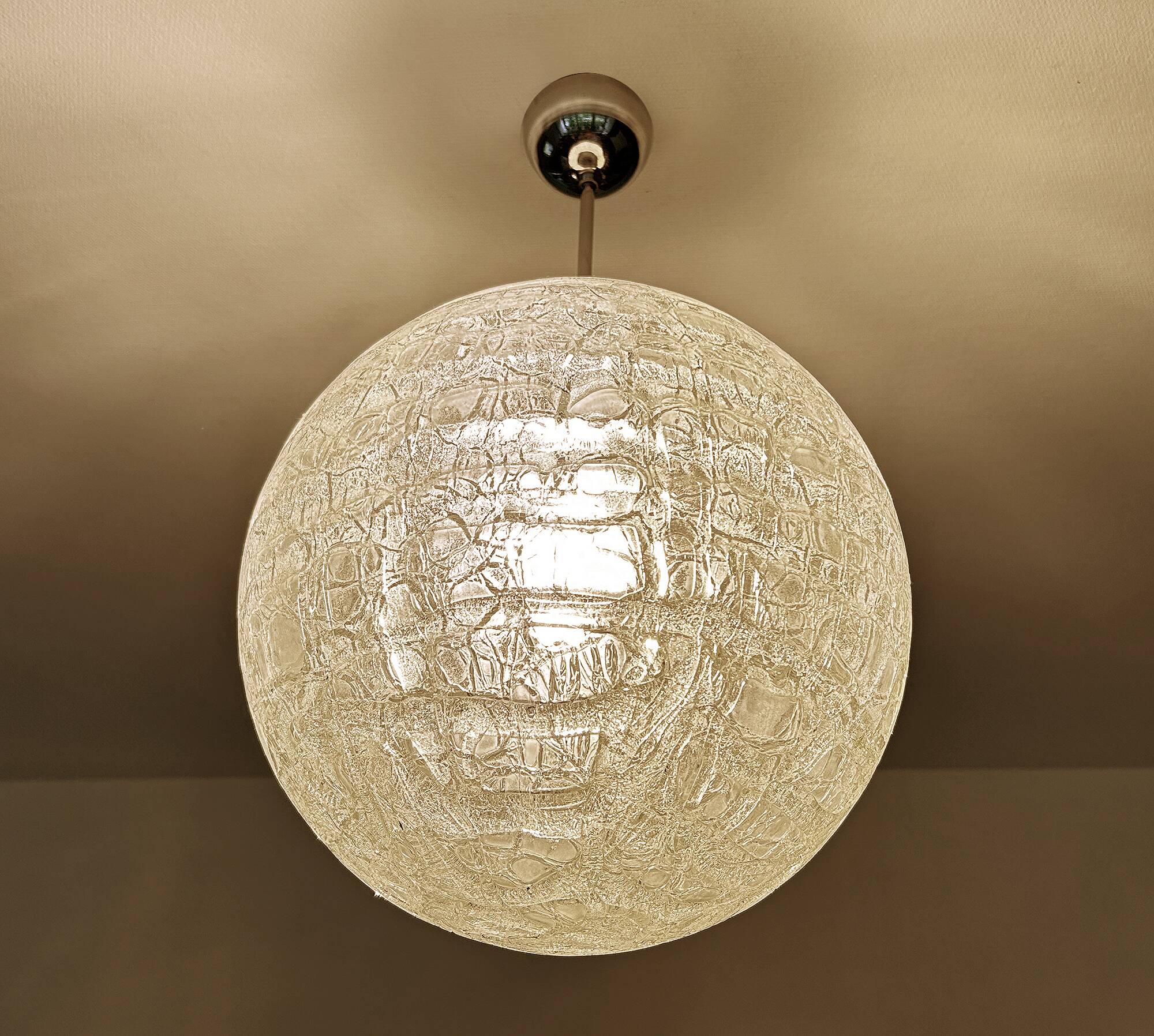 Large Vintage Murano Glass Pendant Light