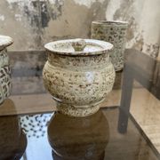 Stoneware herbal tea cup set La Hulotte Caylus