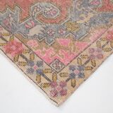 Tapis 4x8 pour chambre d'amis, tapis Vintage rouge et rose, 124x230Cm SK 3780