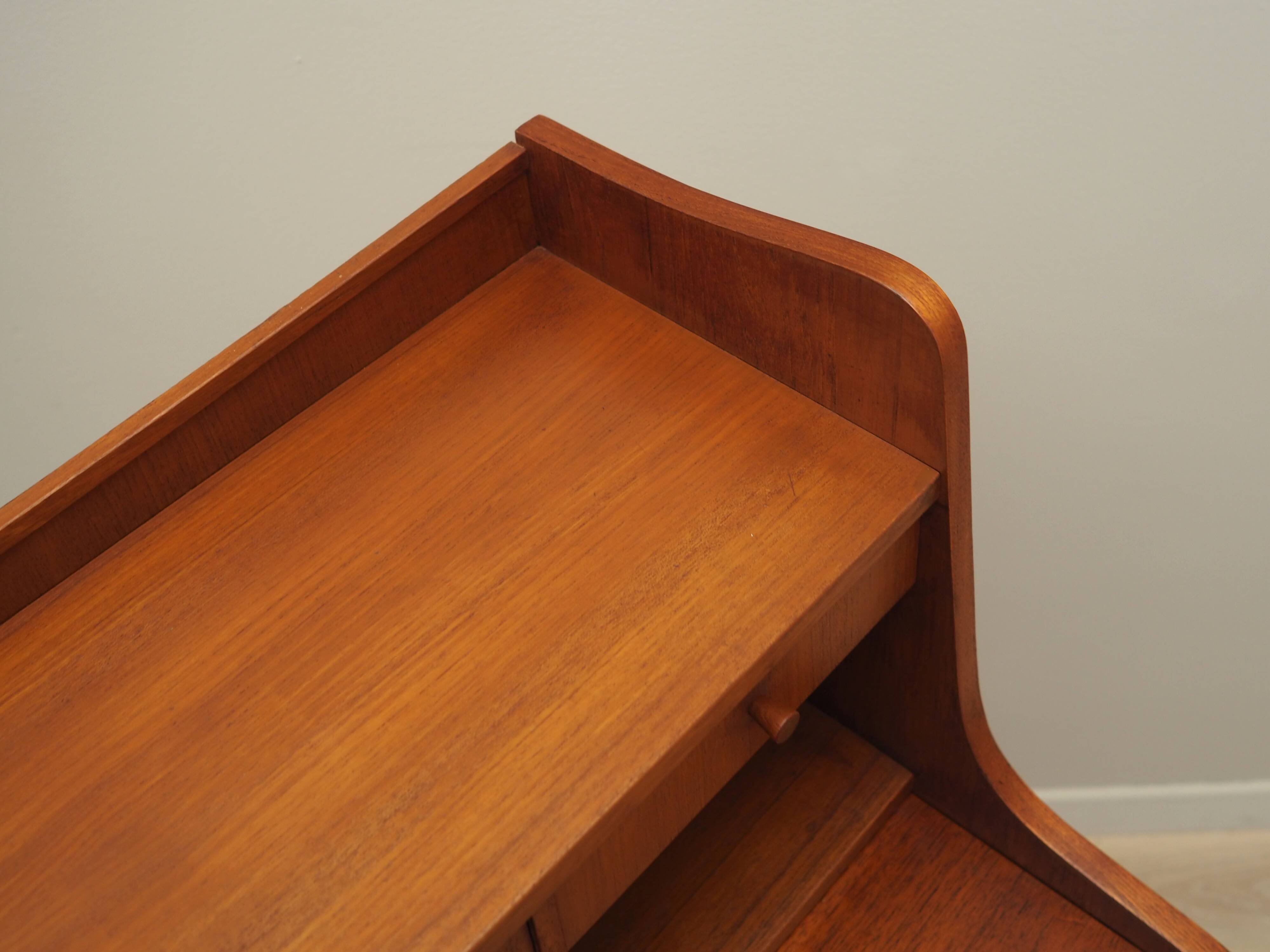 Teak secretary, Danish design, 1970s, production: Denmark
