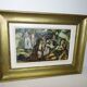 Oil painting on panel sign E.Charles benezit Saint Sebastian 1925