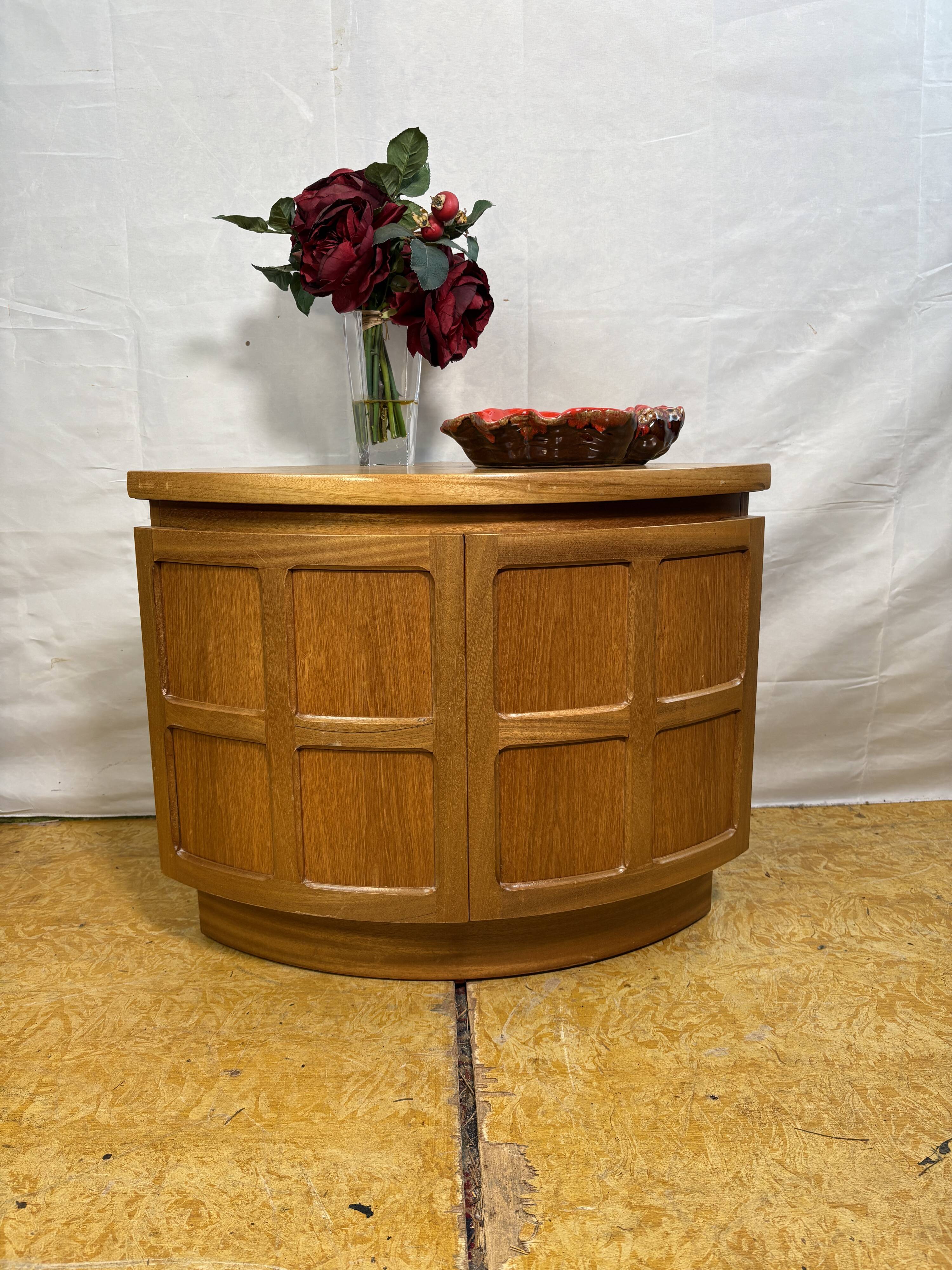 Mid-Century Retro Vintage Teak Corner Cabinet by Nathan Furniture 1970  “Sq