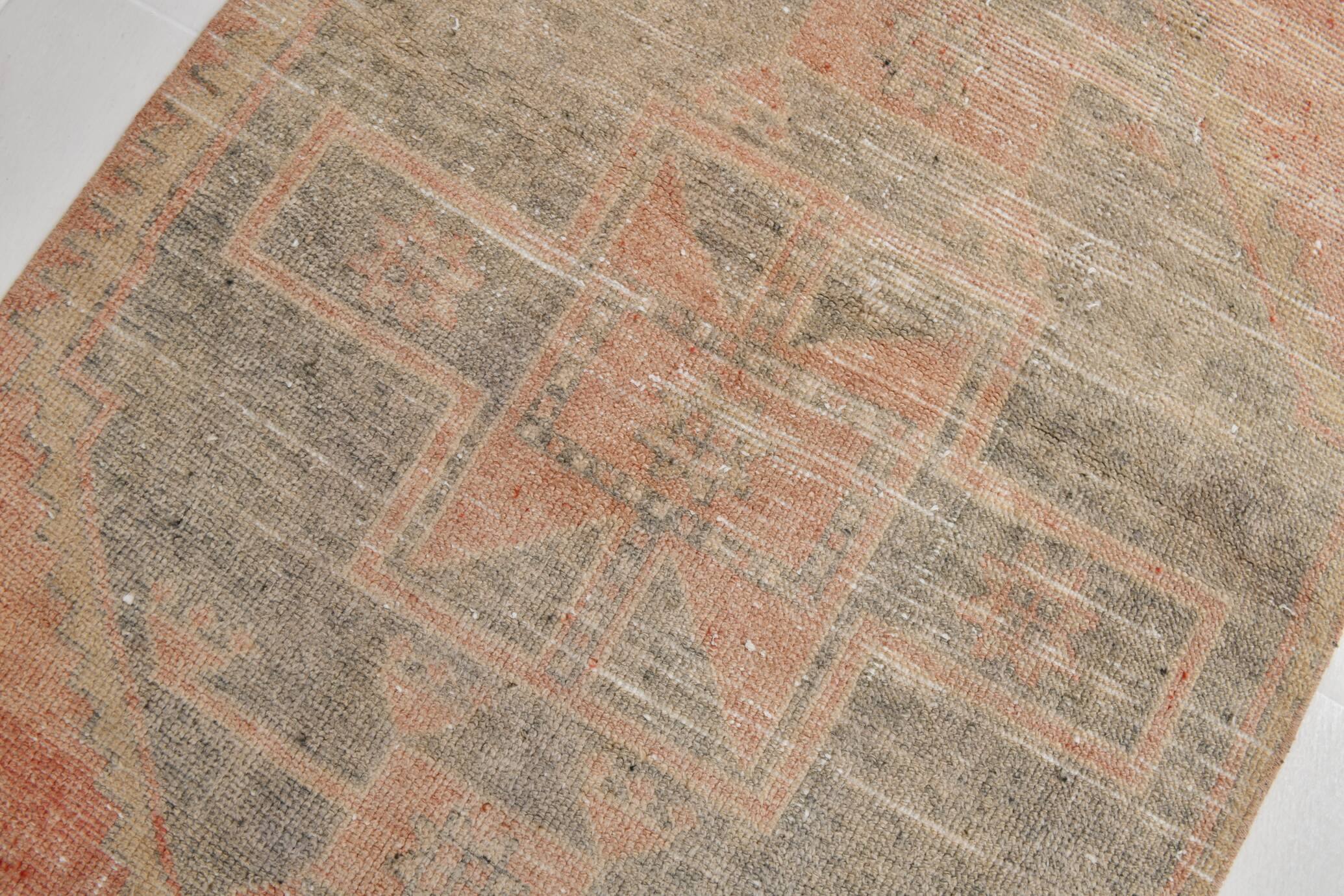 Rug For Hallway Turkish Vintage Runner Rug, 86x341Cm
