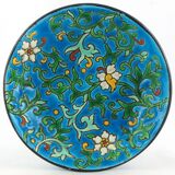 Cup burgundy enamels Old ceramic cracked earthenware