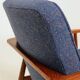 Two Mid Century Armchairs by M. Zieliński, Poland 1960, Navy Tweed