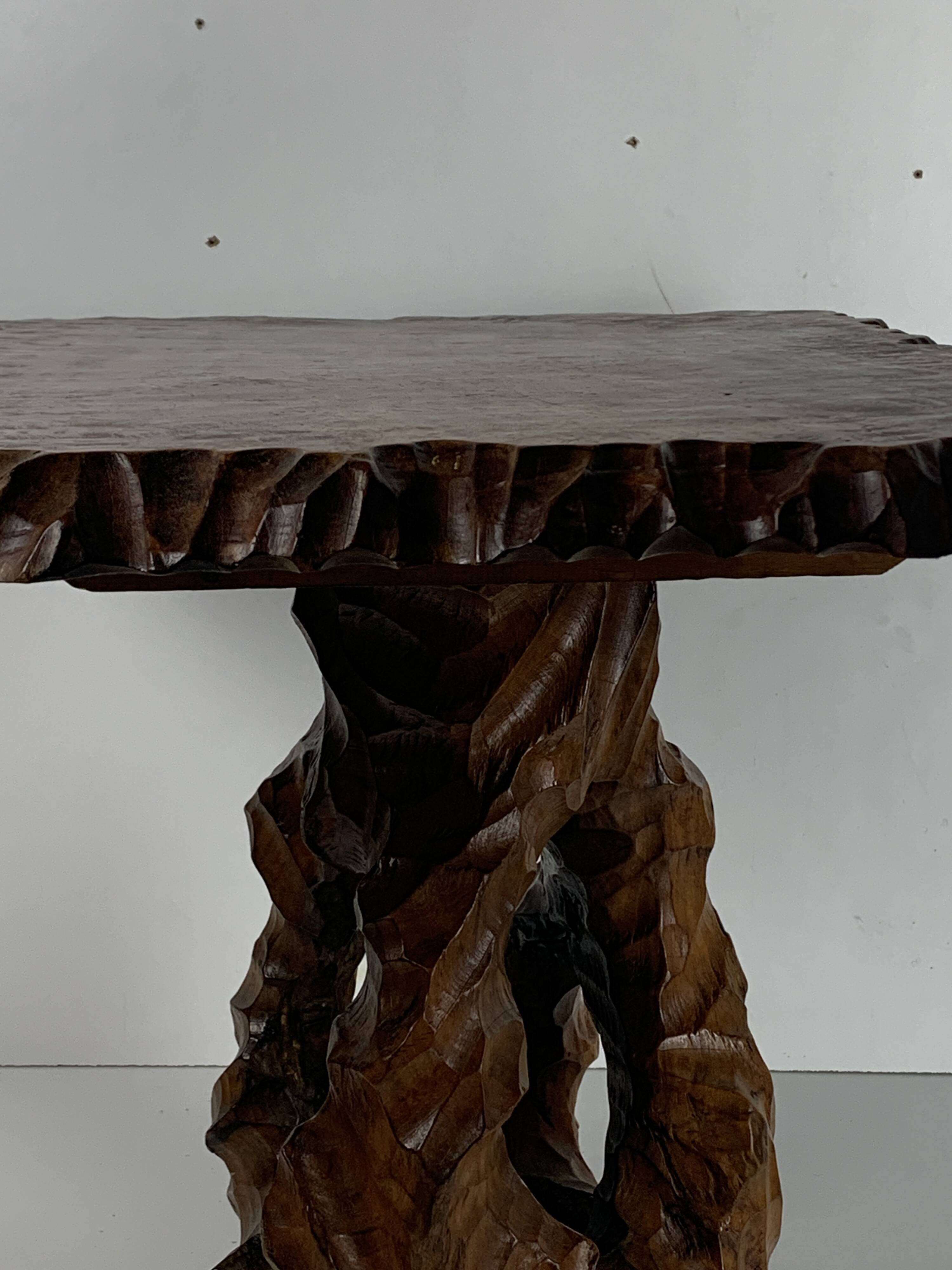 Biomorphic brutalist organic side table, Dutch 1960s