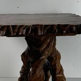 Biomorphic brutalist organic side table, Dutch 1960s