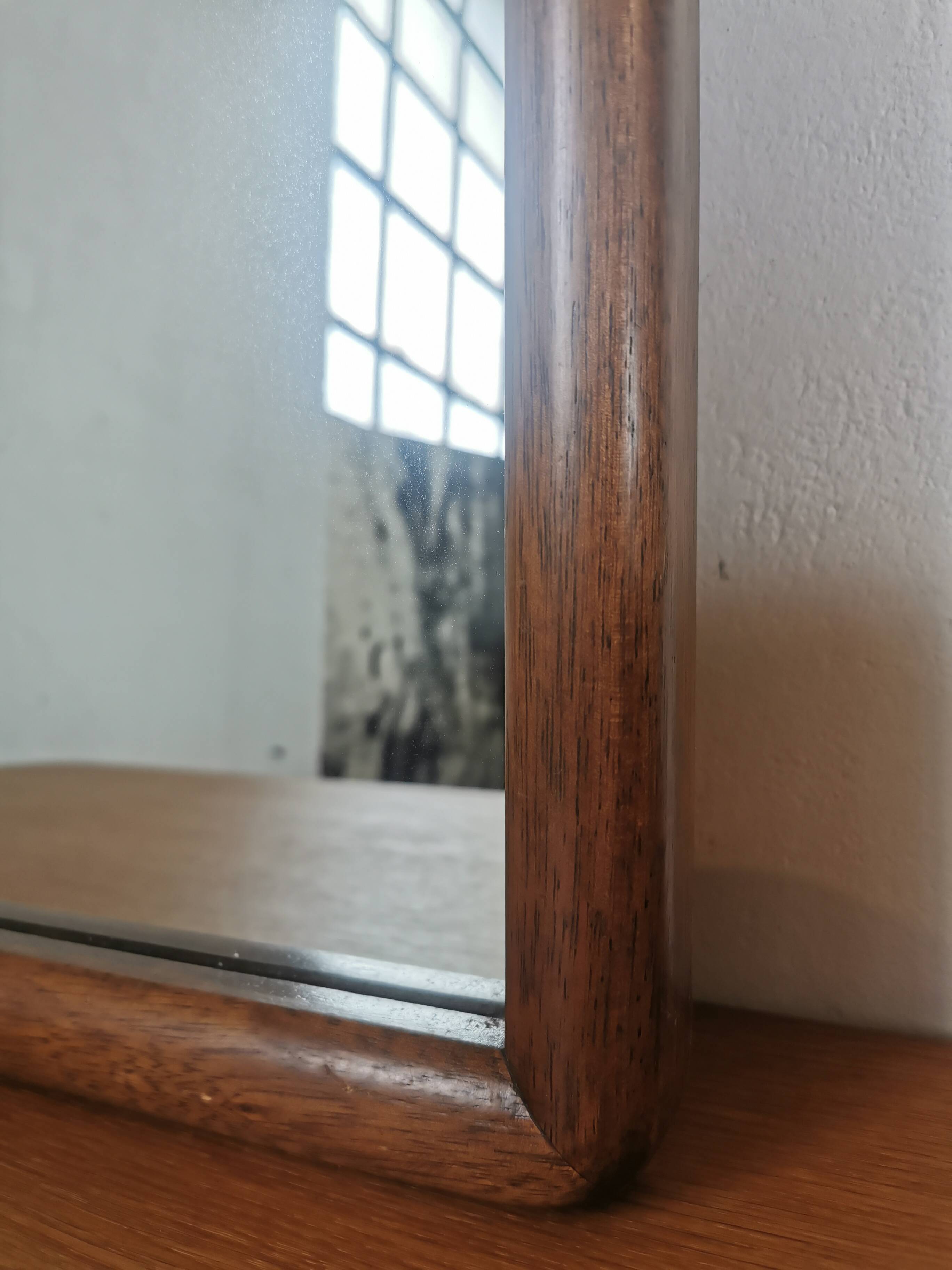 Scandinavian mahogany mirror