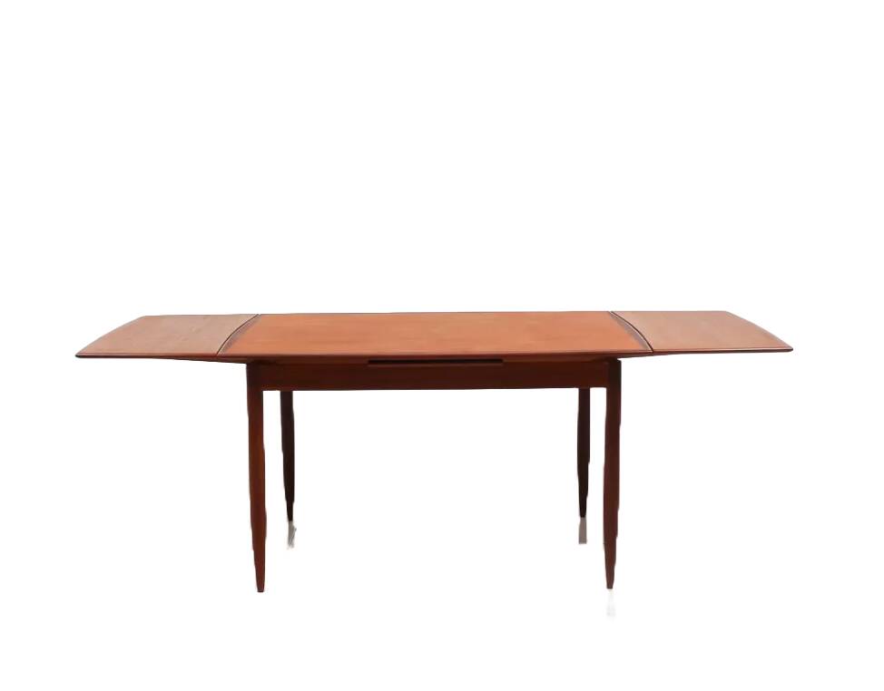 Table à manger extensible en teck par Wiesner & Hager, Autriche