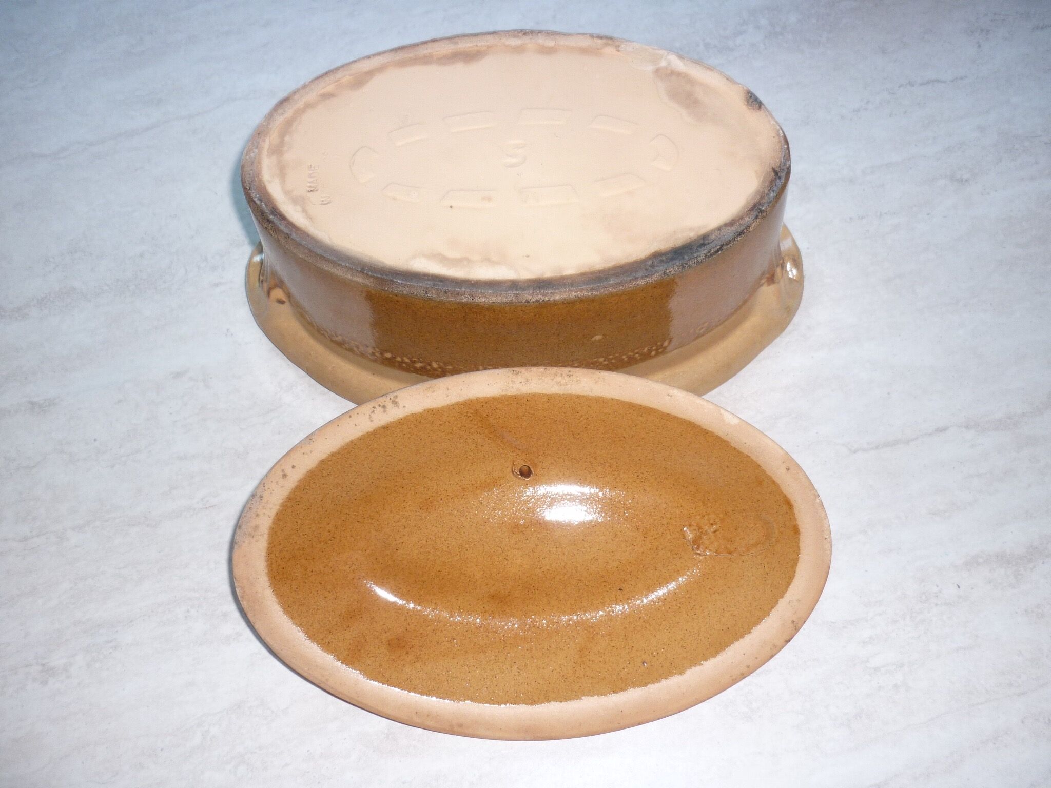 Oval terrine 25 cm for pâté or simmer 1960