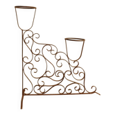 Antique wrought iron plant stand