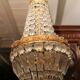 Balloon chandelier bronze frame and crystal grapevines Transition style