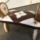 Vintage camel saddle stool 1960