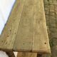 Rustic console in stripped light oak