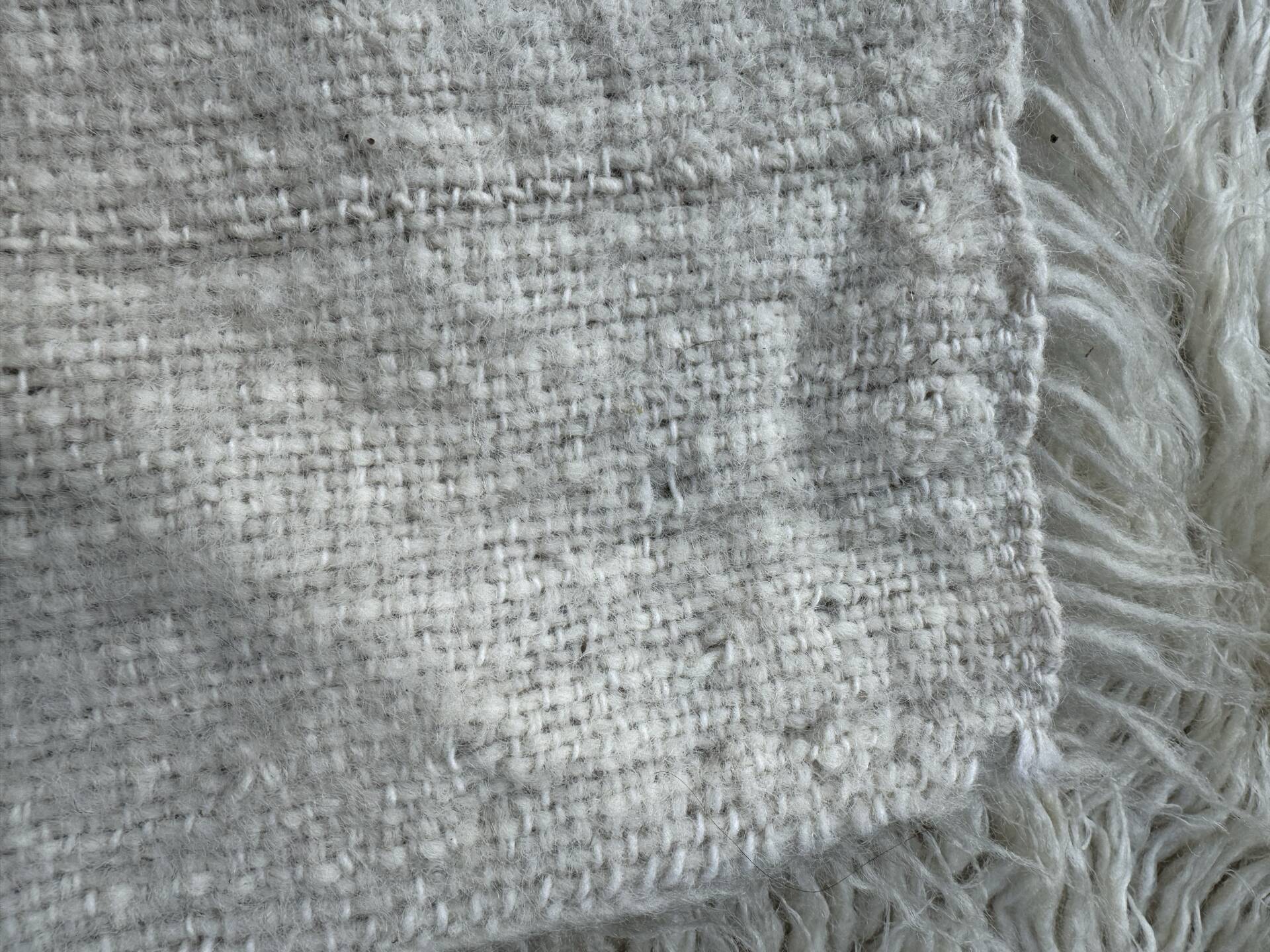 Large Scandinavian Rya rug wool from the 1960s.