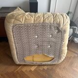 Canapé d’angle Togo ligne Roset en tissu velours beige