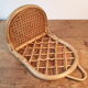 Fluted rattan shelf