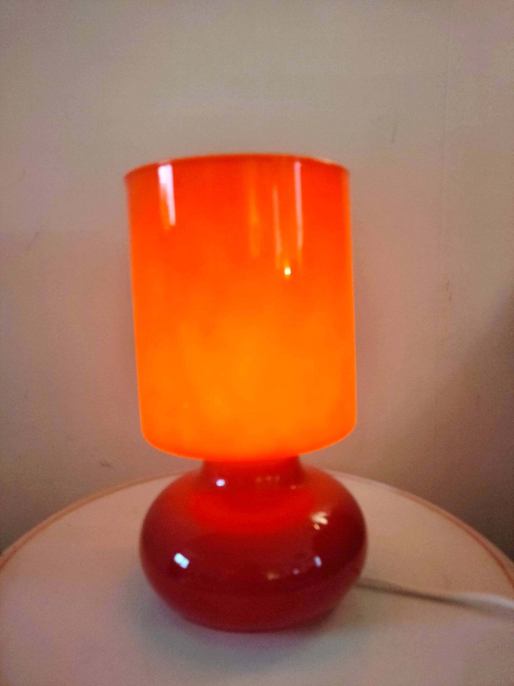 Vintage Ikea Lykta glass lamp