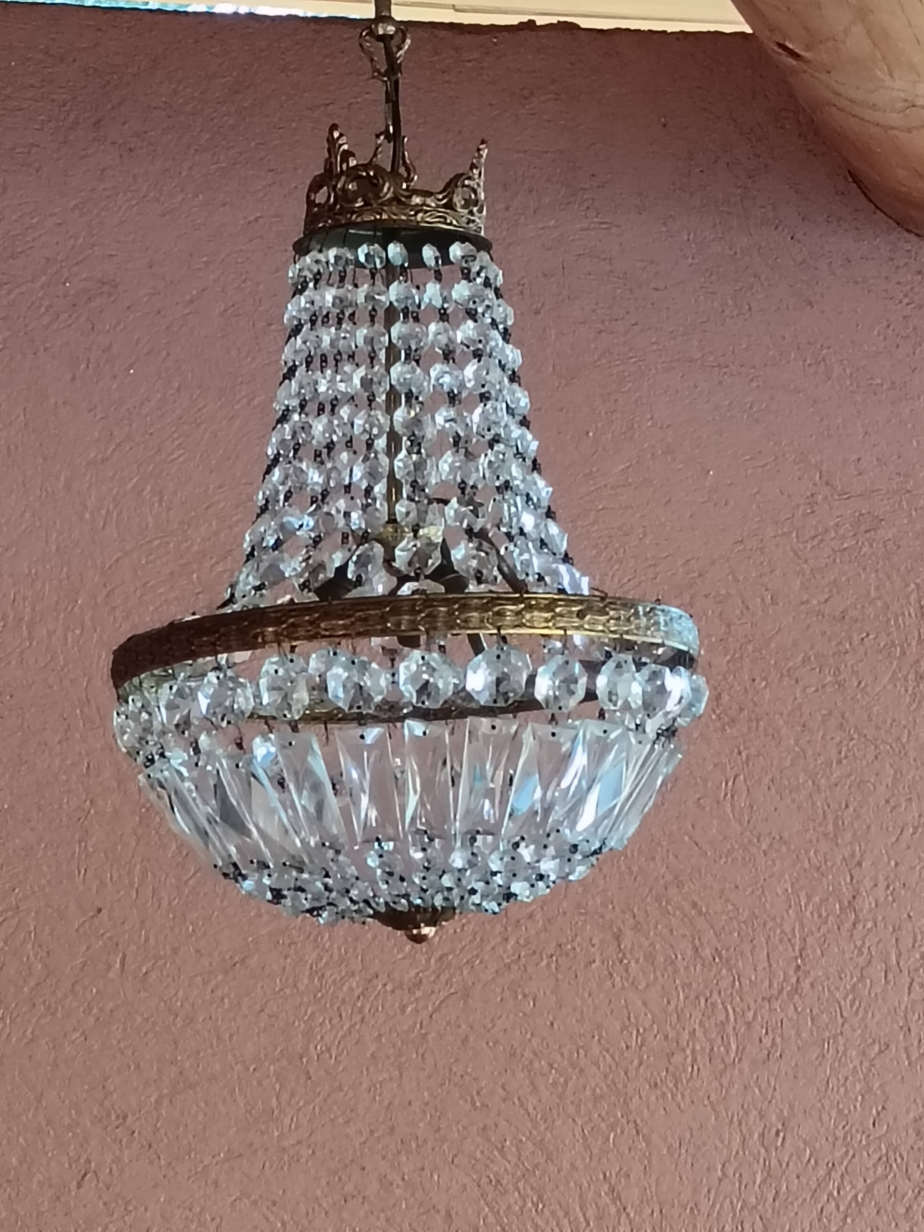 Balloon chandelier with tassels ø 30 cm