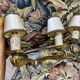 Jules Leleu Pair Of Bronze Sconces With Stamped Double Patina