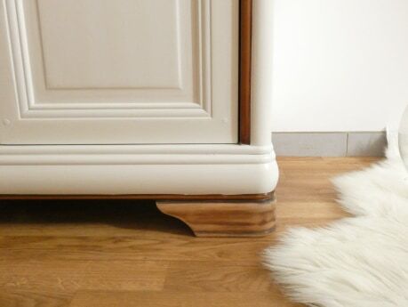 Buffet blanc et bois