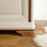 White and wood buffet