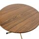 Table d'appoint ronde vintage / table d'appoint avec pied étoile noir