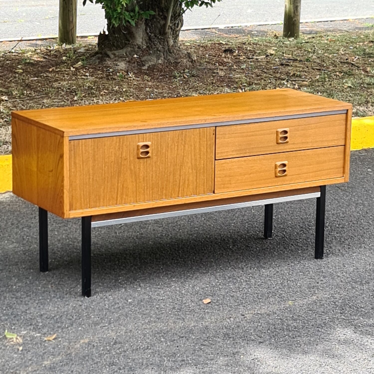 Vintage scandinavian tv sideboard