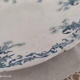 Round dish 2 in old earthenware from Longwy Lorrain model