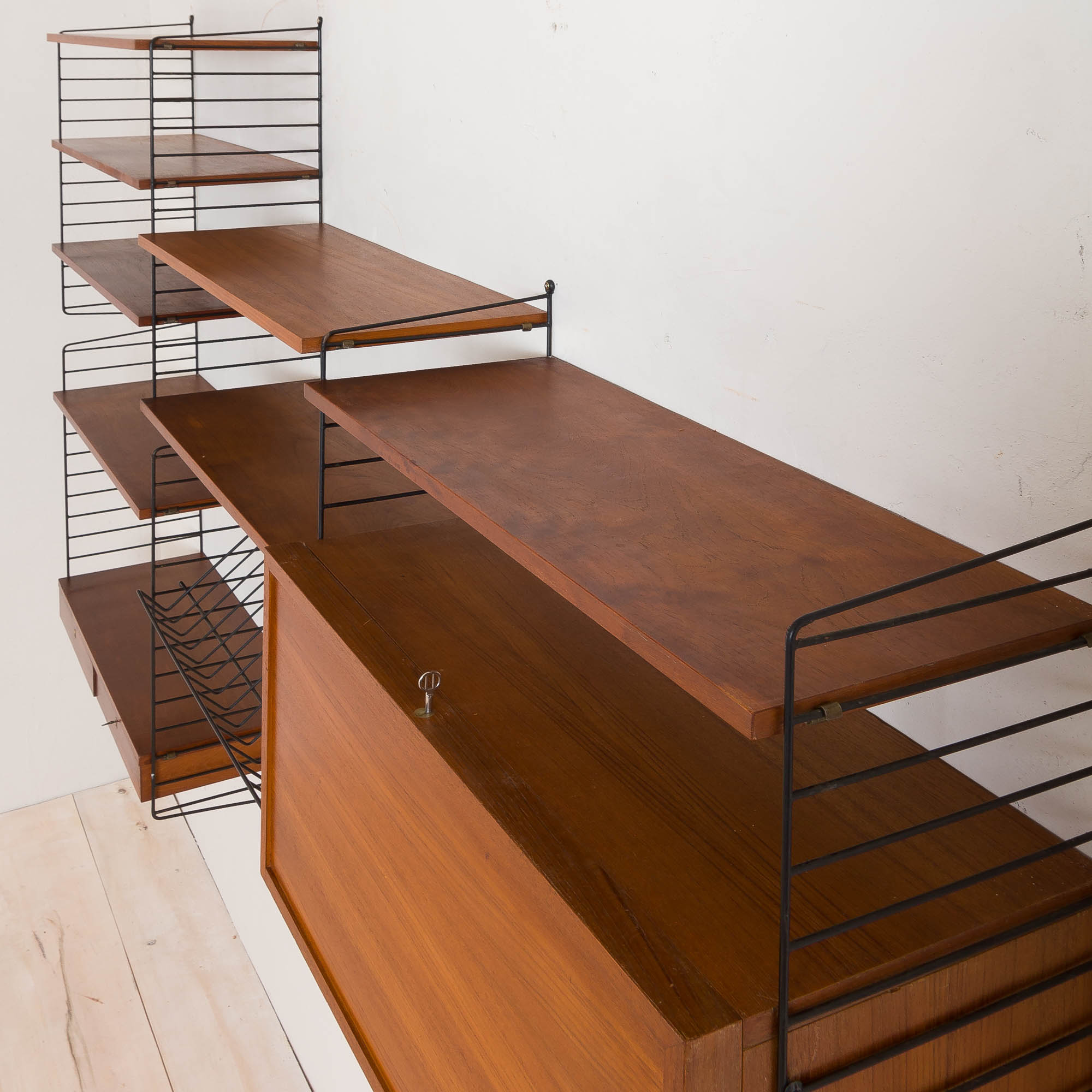 String wall unit from 1964 by Strinning, Sweden