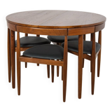 Mid-Century Teak Dining Table and Chairs Set by Hans Olsen for Frem Røjle.