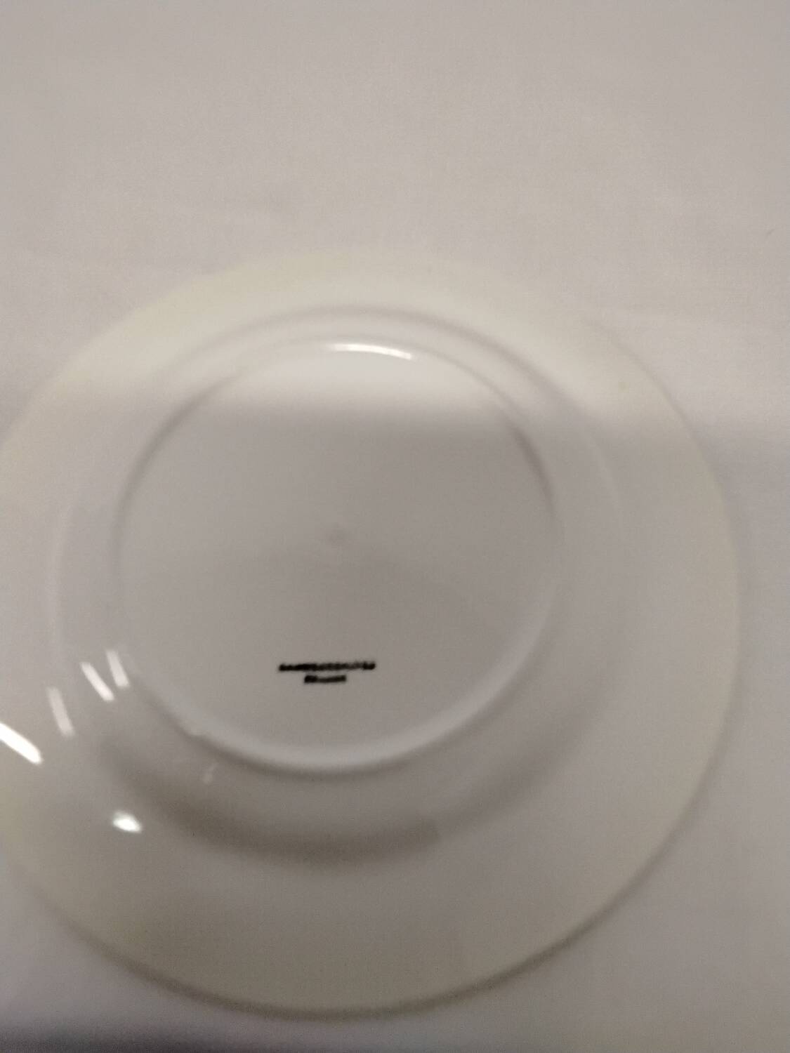 12 Plates Flat Sarreguemines France Vintage