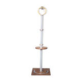 Art deco floor lamp, art deco floor lamp, wood and aluminum lamp, interior decoration