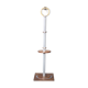 Art deco floor lamp, art deco floor lamp, wood and aluminum lamp, interior decoration
