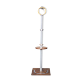 Lampadaire Art Déco en bois et aluminium