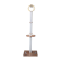 Art deco floor lamp, art deco floor lamp, wood and aluminum lamp, interior decoration