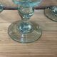 Set of 6 blown glass stemmed glasses - BIOT