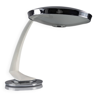 Lampe Fase Boomerang 2000 en blanc et chrome, années 60