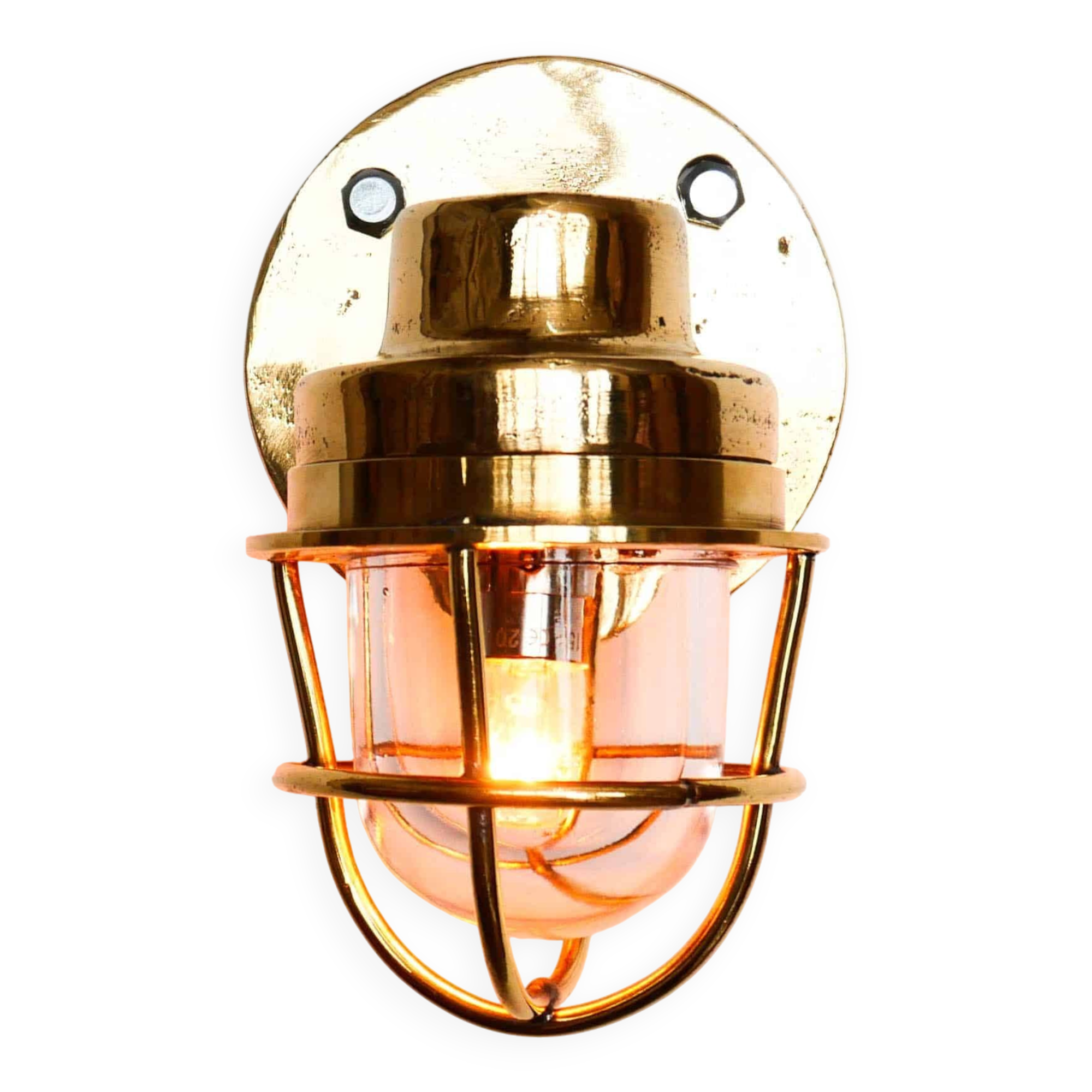 Old bronze “loupiote” wall light